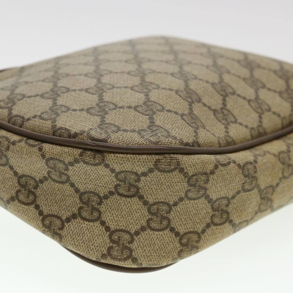 GUCCI GG Canvas Web Sherry Line Clutch Bag Beige Red Green Auth am4114 - Picture 16 of 16